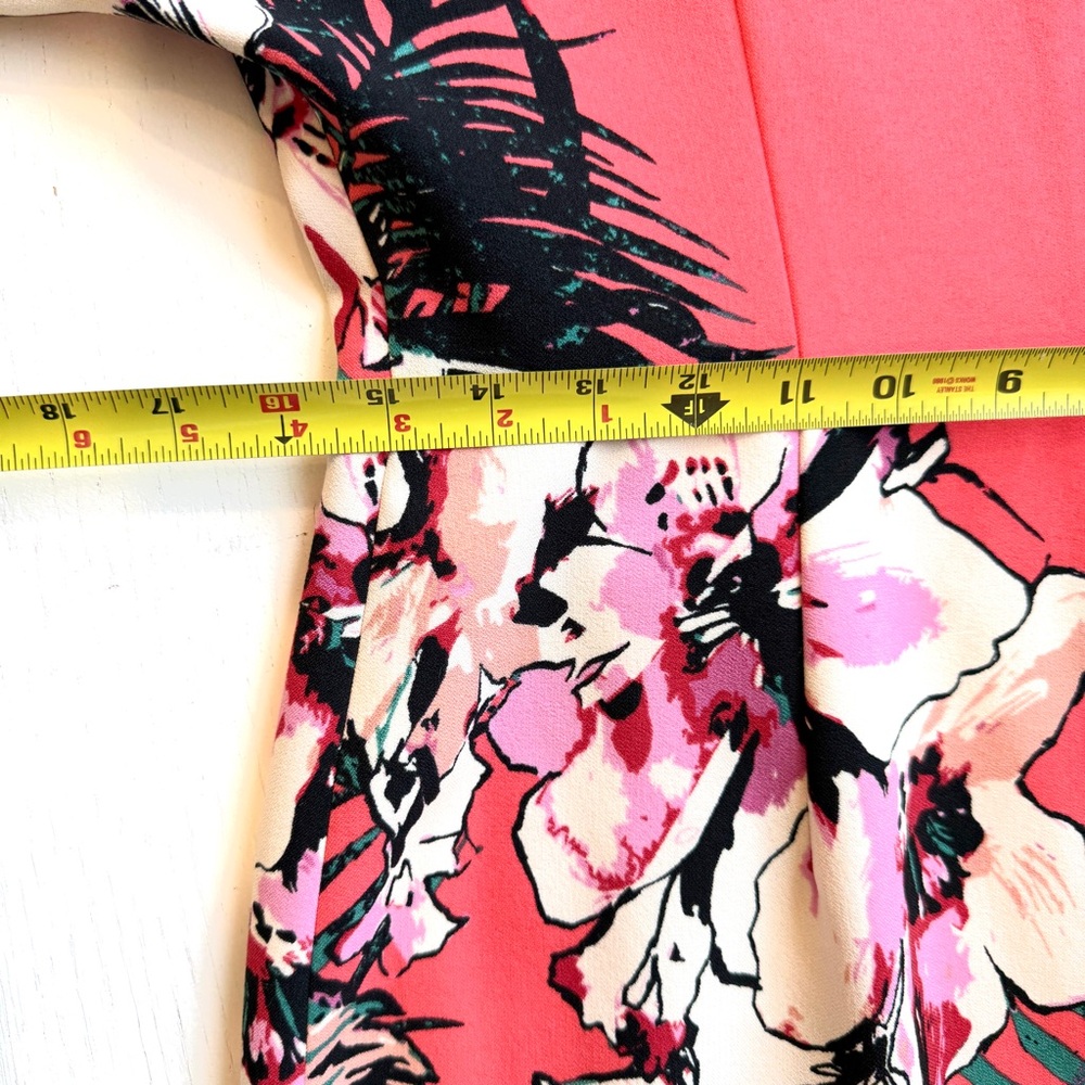 Adrianna Papell Coral Floral Sheath Dress - Picture 10 of 13